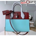 Louis Vuitton City Steamer PM Bag In Smooth Calfskin M42188 Blue/Burgundy bag