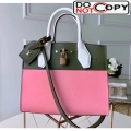 Louis Vuitton City Steamer PM Bag In Smooth Calfskin M42188 Pink/Green bag