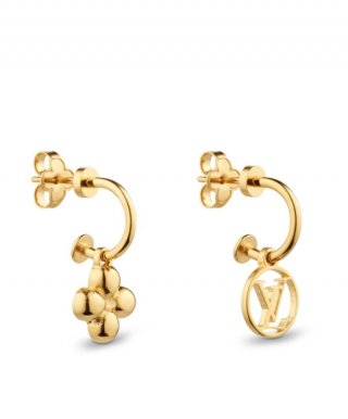 Louis Vuitton Blooming Earrings Golden