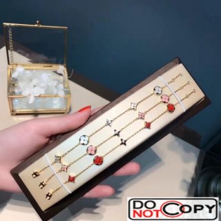 Louis Vuitton Color Blossom Bracelet Yellow Gold White Mother Of Pearl