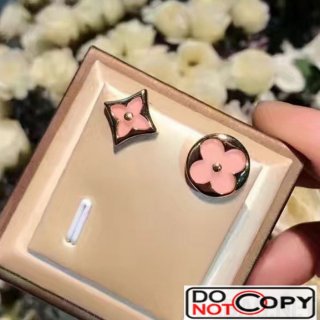 Louis Vuitton Color Blossom Sun Star Earring Stud Pink Gold Pink Mother Of Pearl