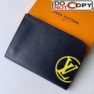 Louis Vuitton Epi Leather Pochette Jour PM Pouch With Oversized LV M62646 Yellow bag