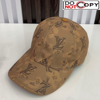 Louis Vuitton Fabric Baseball Hat Brown
