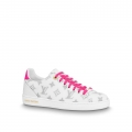 Louis Vuitton Frontrow Monogram Print Sneakers Pink Lace