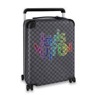 Louis Vuitton Horizon 55 Luggage Travel Bag in Colored Logo Damier Graphite Canvas N40265
