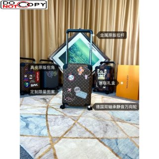 Louis Vuitton Horizon 55 Luggage Travel Bag in Patch Monogram Canvas