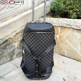 Louis Vuitton Horizon Soft Duffle 55 Luggage Travel Bag Black Damier Canvas bag