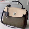 Louis Vuitton Lockme Ever MM Bag in Soft Grained calfskin M51395 Green bag