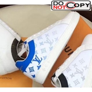 Louis Vuitton Luxembourg Monogram Leather Sneakers Blue (For Women and Men)