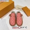 Louis Vuitton LV Cosy Monogram Denim Mules Pink (For Women and Men)