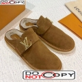 Louis Vuitton LV Cosy Suede Mules Brown (For Women and Men)