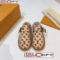 Louis Vuitton LV Crafty Cosy Canvas Mules Caramel Brown (For Women and Men)
