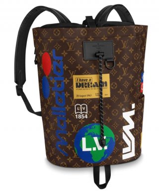 Louis Vuitton Men Chalk Backpack M44615 Monogram Canvas bag