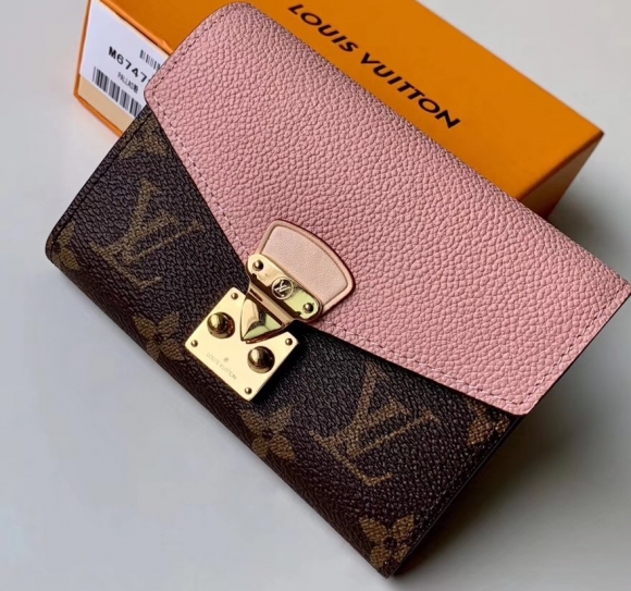 Louis Vuitton Monogram Canvas Pallas Compact Wallet Pink bag