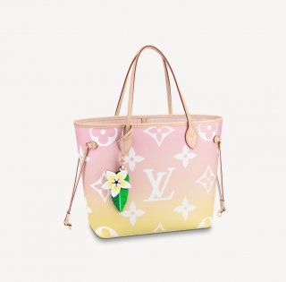 Louis Vuitton Neverfull MM Tote Bag in Pink Gradient Monogram Canvas M45680 bag