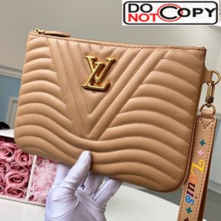 Louis Vuitton New Wave Zip Pochette Pouch M68478 Beige bag