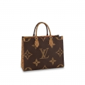 Louis Vuitton Onthego PM Tote Bag in Giant Monogram Canvas M45039 Brown bag
