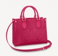 Louis Vuitton OnTheGo PM Tote Bag in Giant Monogram Leather M45661 Pink bag