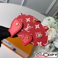 Louis Vuitton Red Monogram Canvas Pig Bag Charm Key Holder M64181
