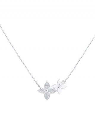 Louis Vuitton Star Blossom Necklace Q93797 Silver