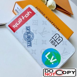Louis Vuitton Travel Zippy Long Wallet in White Monogram Leather M67824 bag
