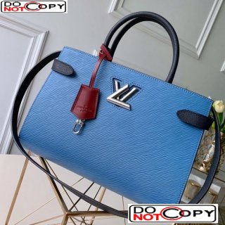 Louis Vuitton Twist Tote Bag in Epi Leather M53726 Blue bag