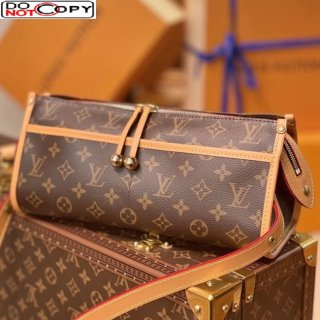 Louis Vuitton Vintage Popincourt Haut Triangle Bag with Golden Ball Charm M40008 Monogram Canvas bag