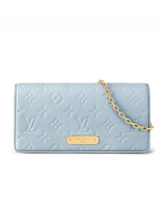 Louis Vuitton Wallet On Chain Lily M83233 Blue