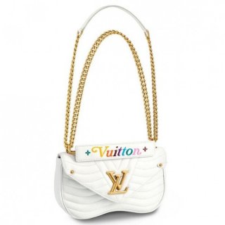 Louis Vuitton White New Wave Chain Bag MM M51945 bag