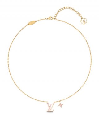 Louis Vuitton Women's LV Iconic Enamel Necklace Pink