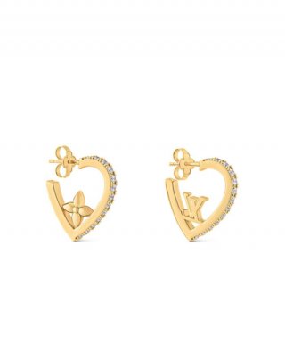 Louis Vuitton Women's My LV Love Earrings M01616 Golden
