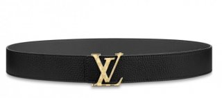 Louis Vuitton Gold Damier LV 40MM Reversible Belt M0333V