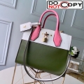 Louis Vuitton City Steamer PM Bag In Smooth Calfskin M42188 Army Green/White/Pink bag