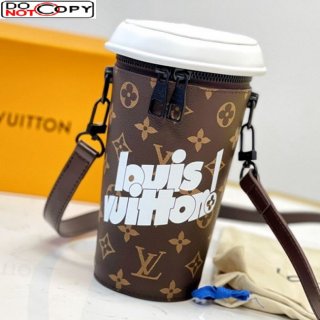 Louis Vuitton Coffee Cup Shaped Mini Bag with Strap Monogram Canvas/White